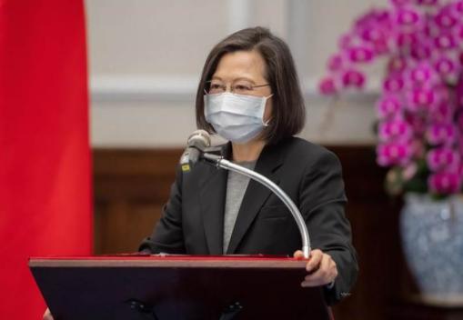 家人确诊新冠 台当局领导人蔡英文自我隔离中公开行程全部暂停