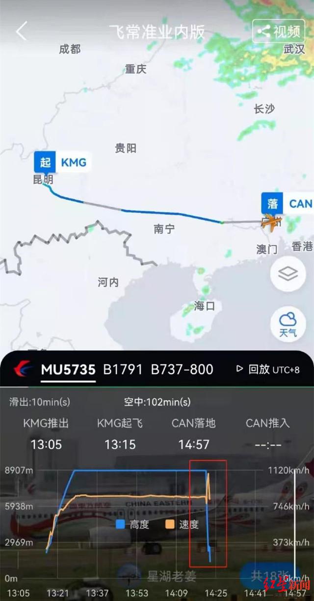 专家解读MU5735飞行数据：若数据准确，说明飞机坠落前曾短暂爬升，机组或曾尝试挽救飞机