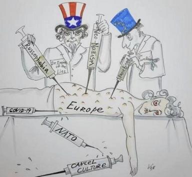 俄使馆发两幅漫画，法国怒了