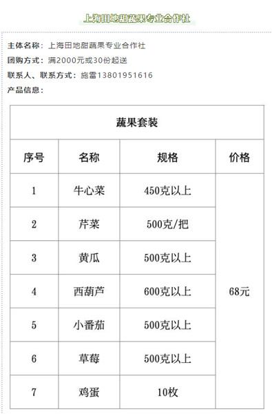 最新！浦东地产农产品团购直送又来了