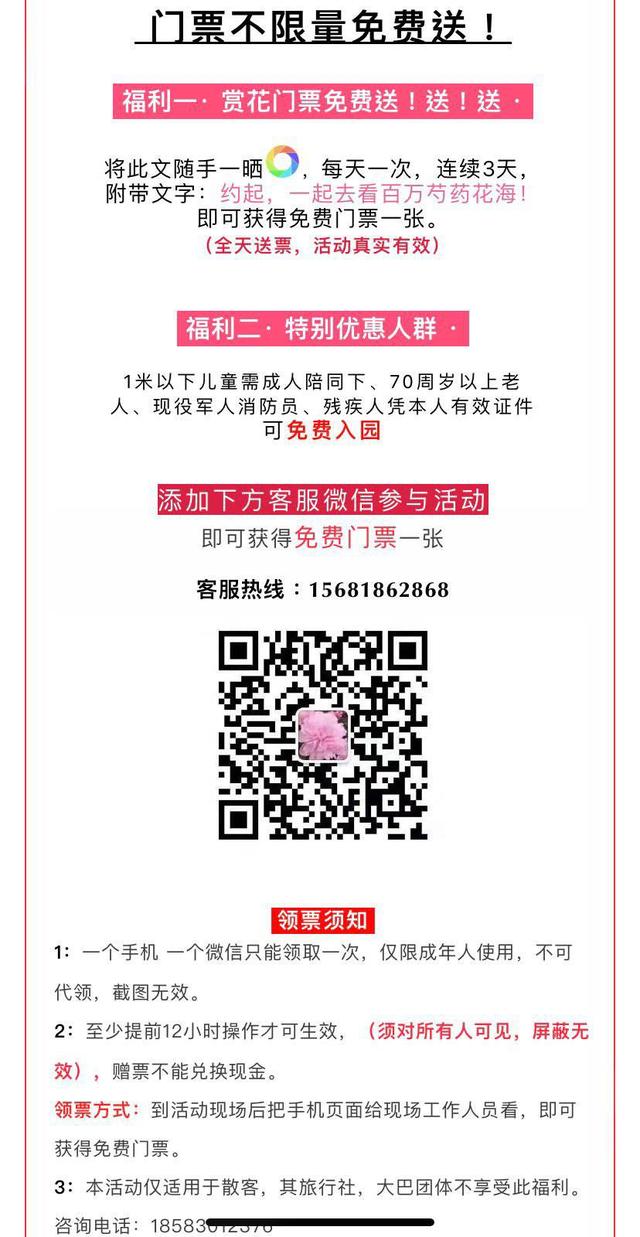 2022四川资中百万芍药花海旅游节浪漫来袭！门票免费送！送！送