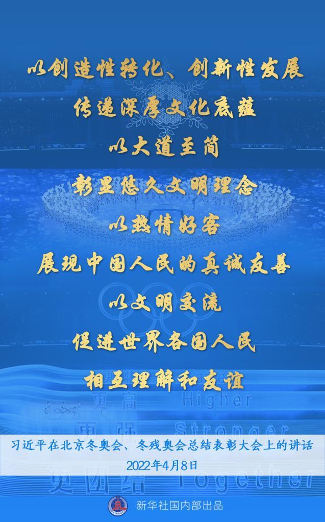 习近平总书记讲话金句来了！“再一次共创了一场载入史册的奥运盛会，再一次共享奥林匹克的荣光。”
