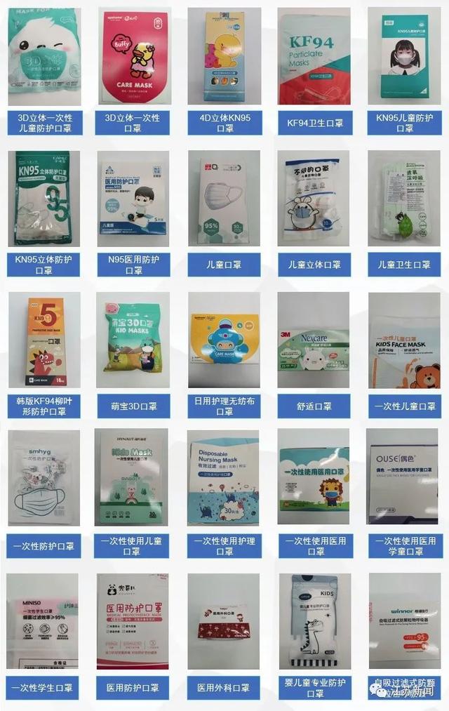 60款儿童口罩比较试验！这些儿童口罩不达标