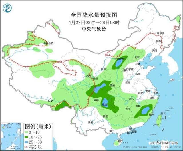 江苏江西湖南等地将有强降雨 冷空气影响东部地区