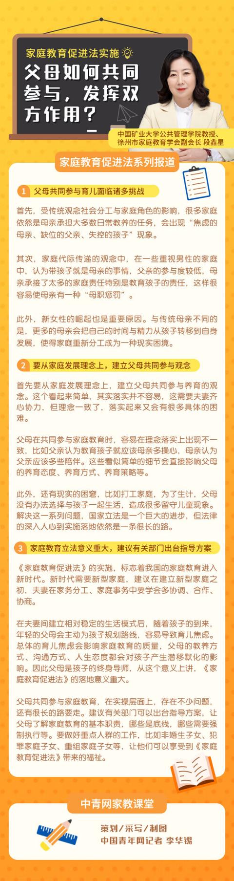 家庭教育促进法实施，父母如何共同参与，发挥双方作用？