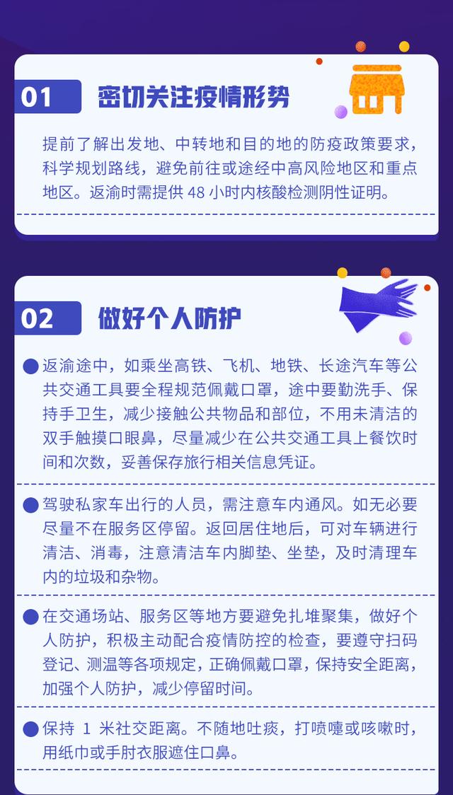 图解｜“五一”节后返渝 这些注意事项要牢记