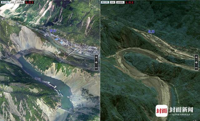 卫星图见证变化 记录汶川地震14年伤痕修复