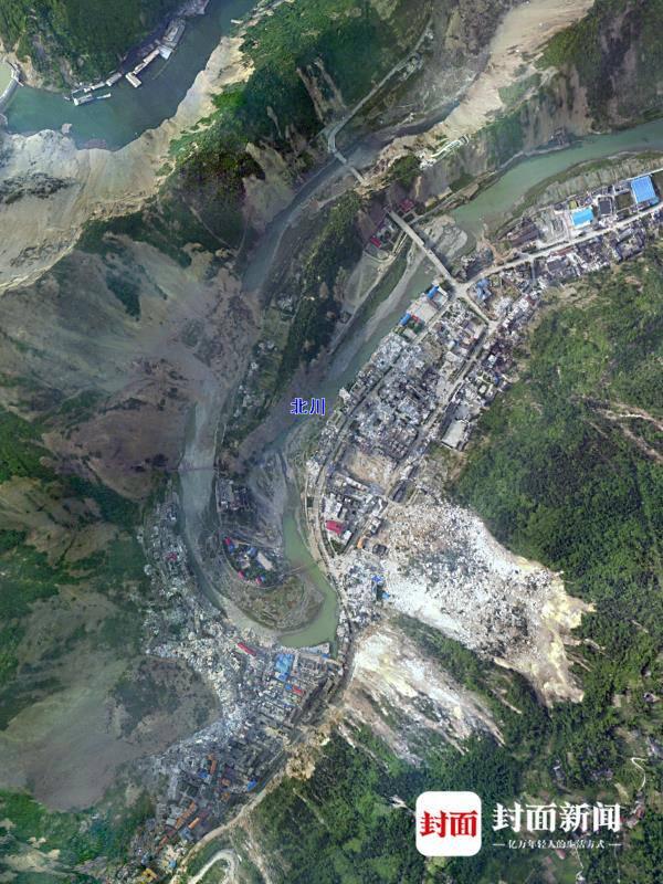 卫星图见证变化 记录汶川地震14年伤痕修复