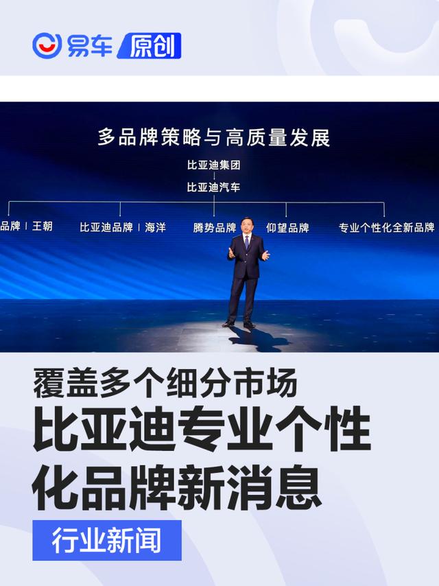 比亚迪专业个性化品牌新消息 内部代号F/覆盖多个细分市场