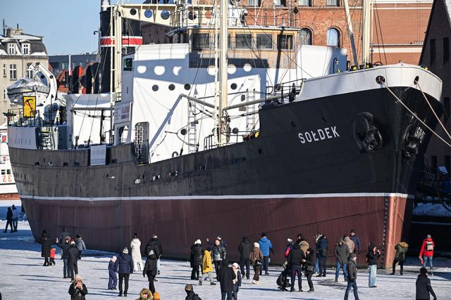 （外代二線）波蘭格但斯克：結冰的摩特拉瓦河 - 