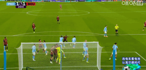 半場：曼城2-1伯恩茅斯，哈蘭德單刀雙響，謝爾基兩傳 - 