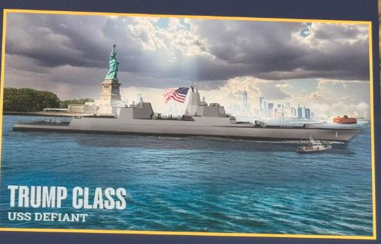 特朗普宣布打造“特朗普級”軍艦 推動黃金艦隊計劃 - 
