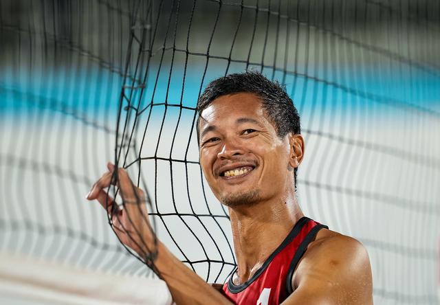 全運會丨沙灘排球——男子決賽：江蘇隊組合吳佳欣/周朝威奪冠 - 