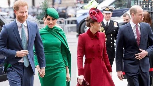 【两组情侣装，你喜欢哪一个？】[what]

在昨日的英联邦庆典是梅根和哈里