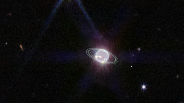 韦布望远镜拍到一个“半透明”的“幽灵”海王星