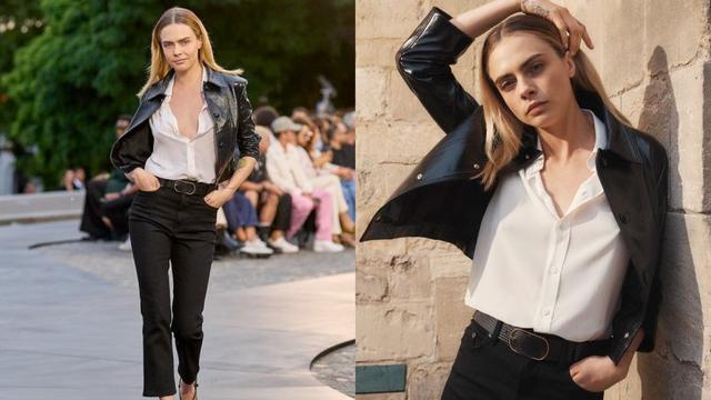 惊喜出现T台：卡拉·迪瓦伊久违的台步？