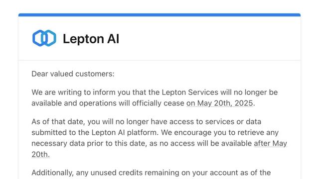 英伟达终止 Lepton AI 运营！禁新用户注册、注销官推，贾扬清创业生意