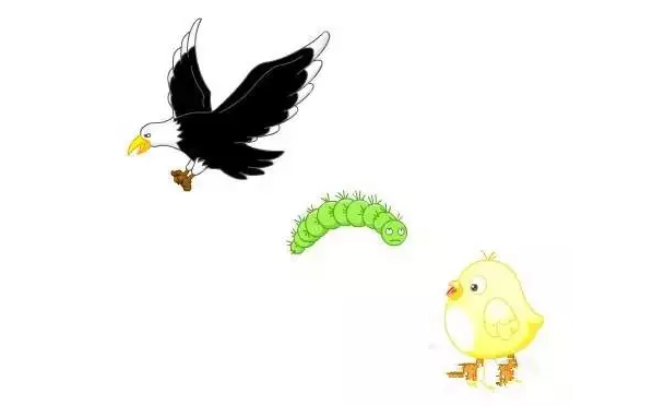 老鹰虫子鸡打一成语，老鹰虫子鸡是什么成语（10张图对一半都很难）