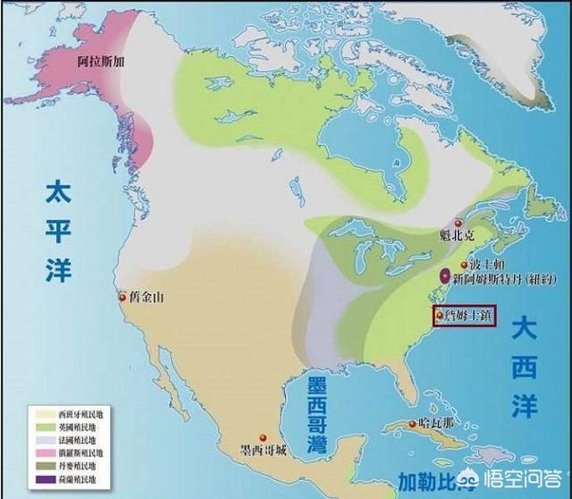 美国版世界地图，一张以美国为中心的世界地图（呈直线规则布局的美国地图）