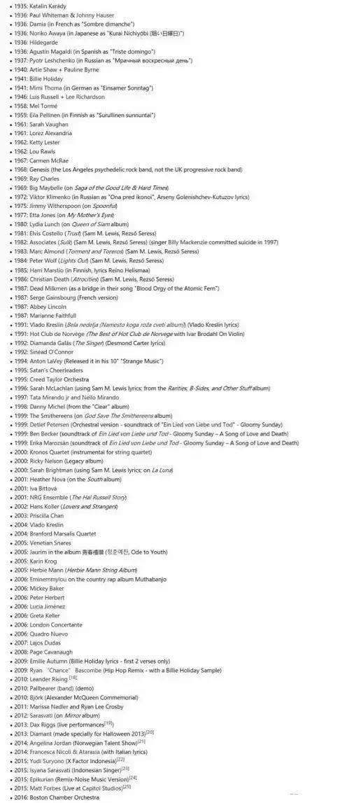 黑色星期天歌词大意,黑色星期天歌词意思是什么(禁曲《黑色星期天》真能杀人还是炒作) 黑色星期天歌词大意,黑色星期天歌词意思是什么(禁曲《黑色星期天》真能杀人还是炒作)