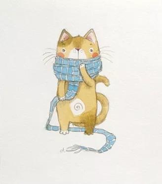 手绘猫图，手绘猫图片头像（手账素材丨可爱的小猫咪怎么画）