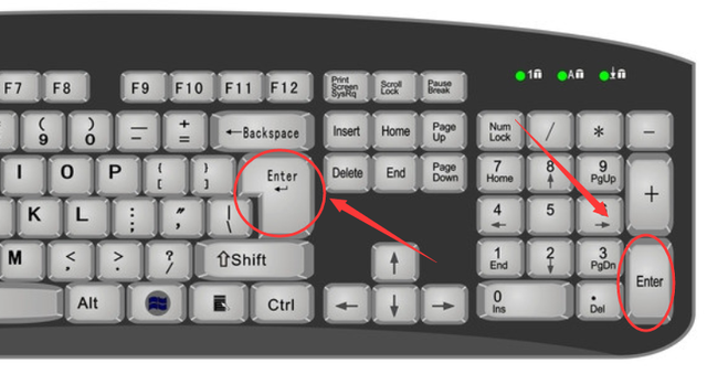 键盘回车键是哪个,键盘上的回车键(enter键的妙用)