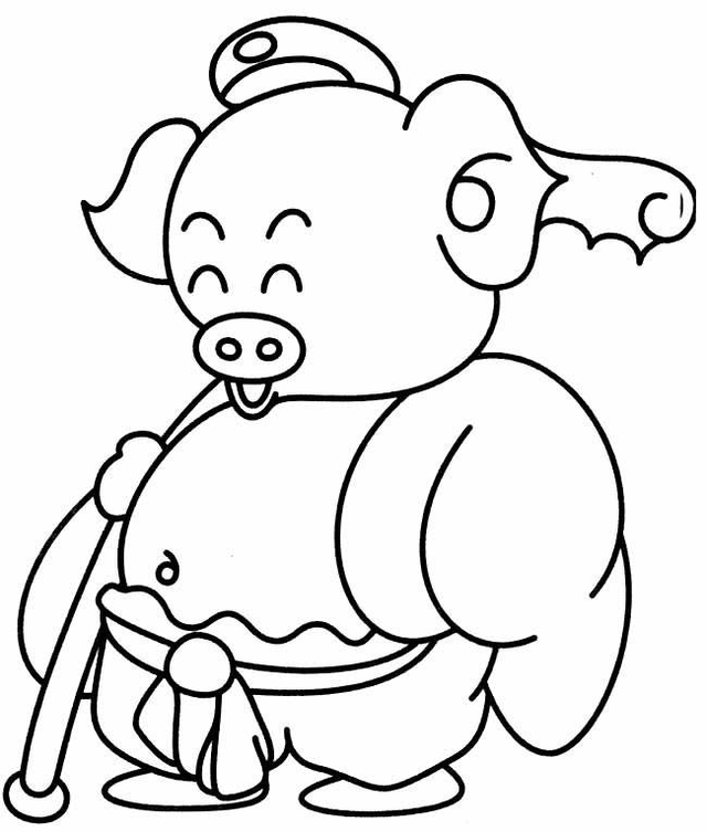 唐僧简笔画带颜色，幼儿简笔画（孩子们动手画一画）