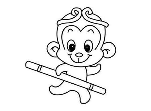 唐僧简笔画带颜色，幼儿简笔画（孩子们动手画一画）