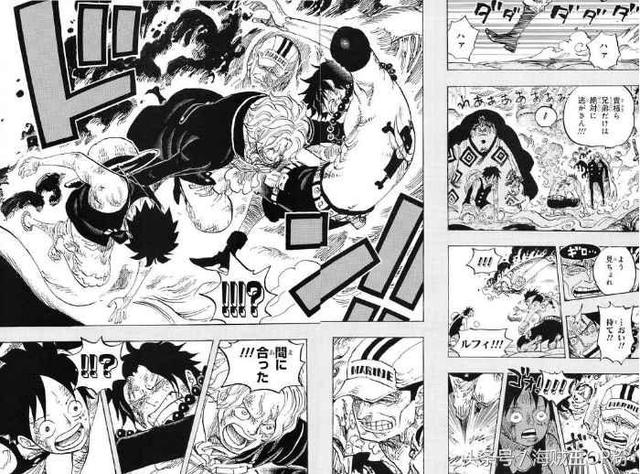 在之前情报中大家可能都看见一个很精彩的漫画片段,就是当艾斯差点要