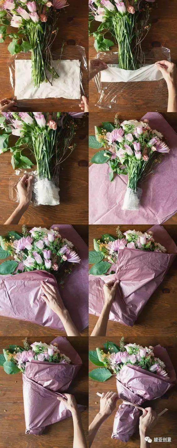 玫瑰花怎么包装，玫瑰花的包法大全图解 （国外花束包装的N种方式）
