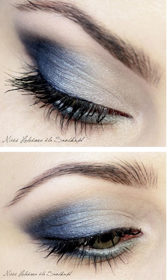 儿童舞台妆蓝色眼影画法，蓝色眼影的画法（一款夜空蓝色眼妆的分步图解教程）