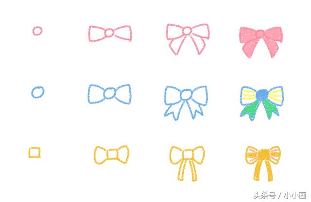 蝴蝶结怎么画简单好看，如何画蝴蝶结简笔画（超简单就能画出可爱的蝴蝶结简笔画手账）