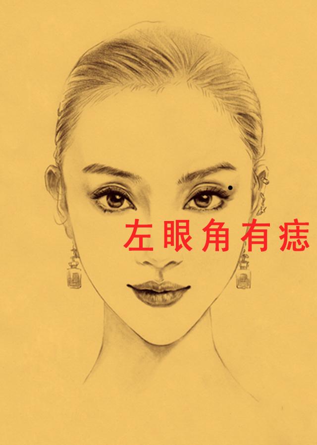 左眼下有痣的女人图片