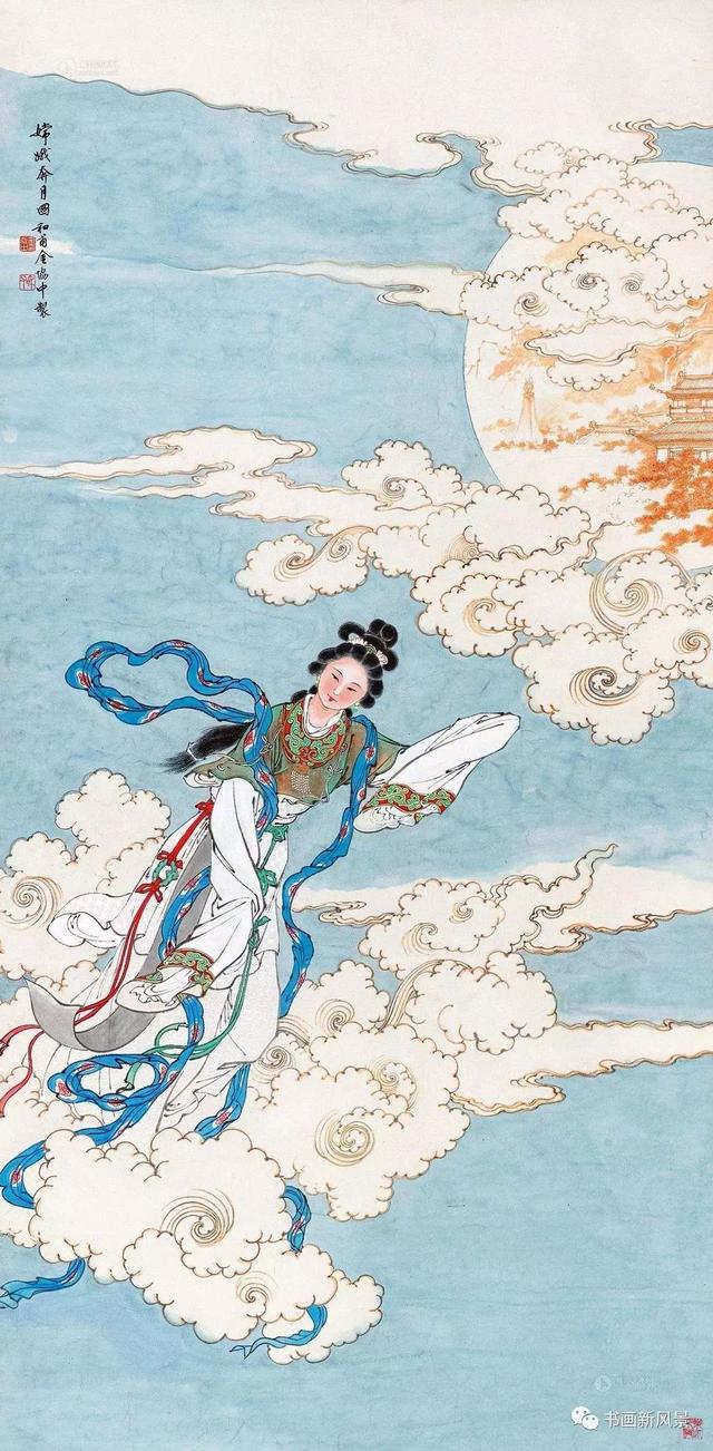 嫦娥怎么画简单又漂亮，如何画嫦娥简笔画（中秋：赏国画中最美的嫦娥）