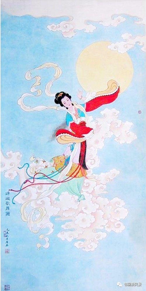 嫦娥怎么画简单又漂亮，如何画嫦娥简笔画（中秋：赏国画中最美的嫦娥）