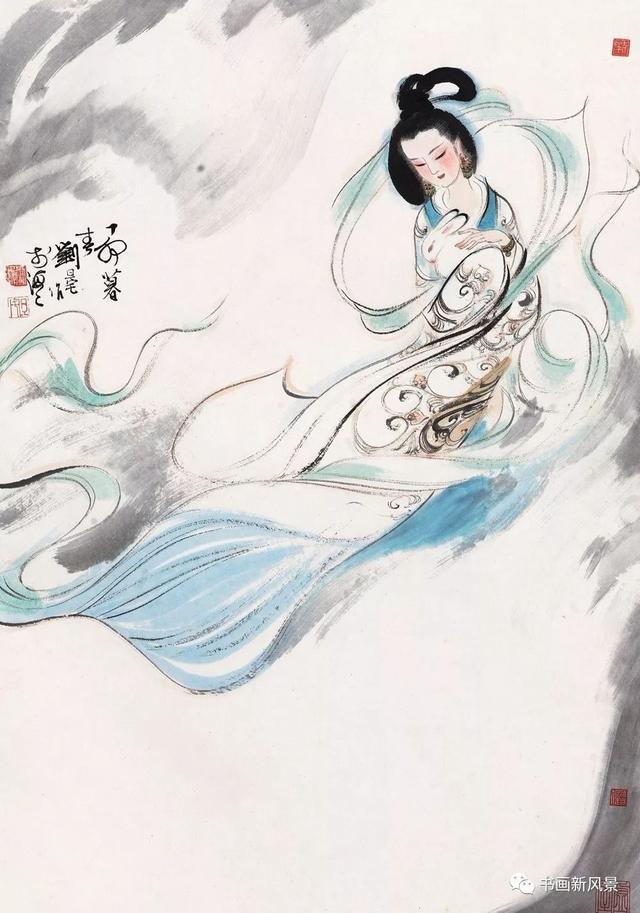 嫦娥怎么画简单又漂亮，如何画嫦娥简笔画（中秋：赏国画中最美的嫦娥）