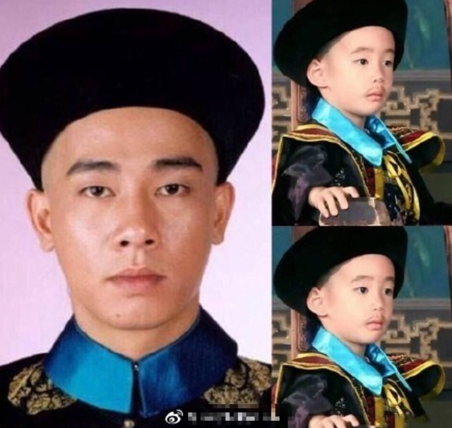 今天中午,山鸡嫂应采儿在微博晒出一组儿子jasper的照片