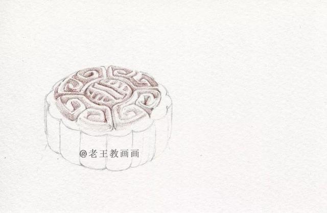 中秋节怎么画简单，最简单中秋节画法（中秋节过了，吃月饼，画月饼）