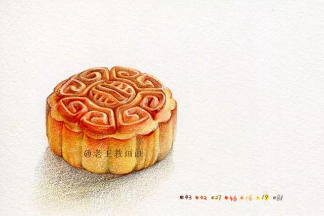 中秋节怎么画简单，最简单中秋节画法（中秋节过了，吃月饼，画月饼）