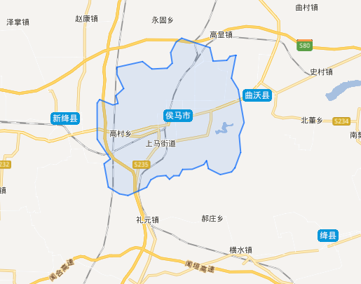 山西曲沃县地图图片