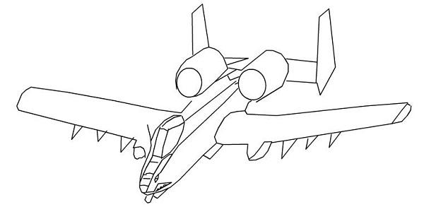 战斗机简笔画法 飞机图片