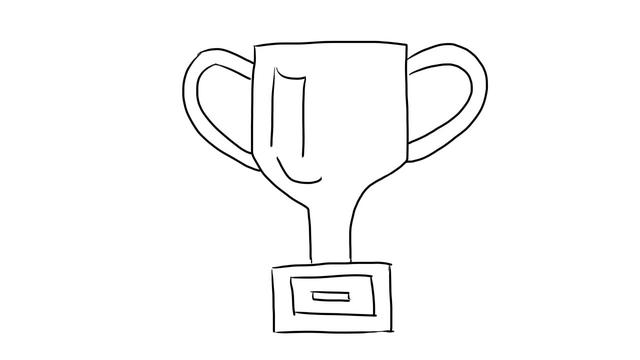 奖杯简笔画怎么画，怎样画奖杯简笔画（小林简笔画第27期）