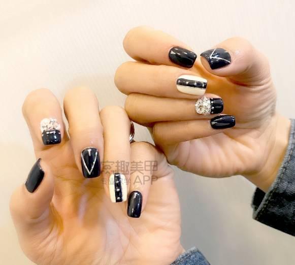 各种线条美甲图片，简约线条美甲图（超百搭的线条美甲）