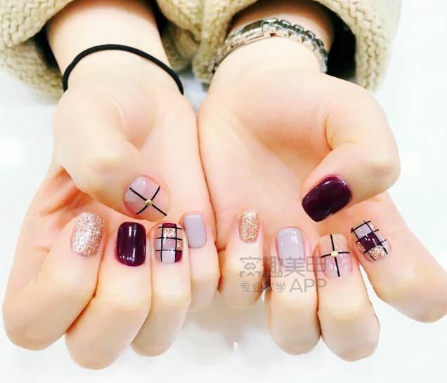 各种线条美甲图片，简约线条美甲图（超百搭的线条美甲）