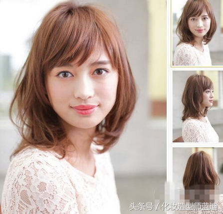 梨花头染什么颜色，梨花色头发是什么颜色（简约OL风梨花头）