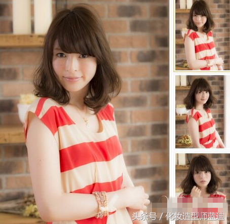 梨花头染什么颜色，梨花色头发是什么颜色（简约OL风梨花头）