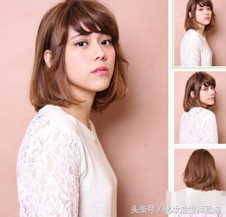 梨花头染什么颜色，梨花色头发是什么颜色（简约OL风梨花头）