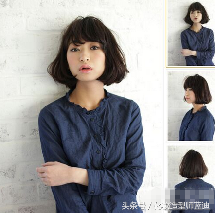 梨花头染什么颜色，梨花色头发是什么颜色（简约OL风梨花头）