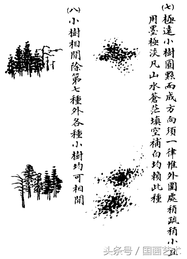 水草简笔画怎么画，水草简笔画简单（国画入门之树干、树枝、树叶、竹芦水草画法详解）