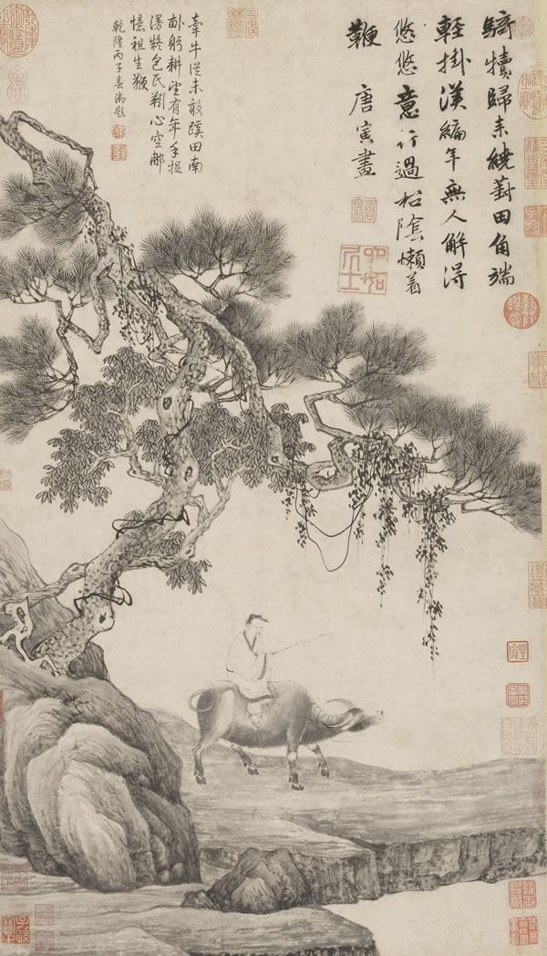 唐伯虎的画有哪些，唐伯虎的画有哪些真迹（唐寅<唐伯虎>山水画欣赏）